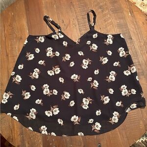 Torrid Black Floral Camisole